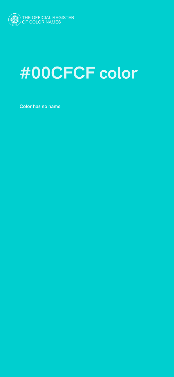 #00CFCF color image