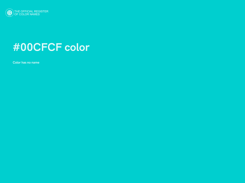 #00CFCF color image