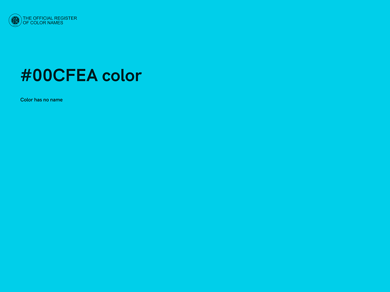 #00CFEA color image