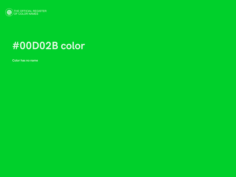 #00D02B color image