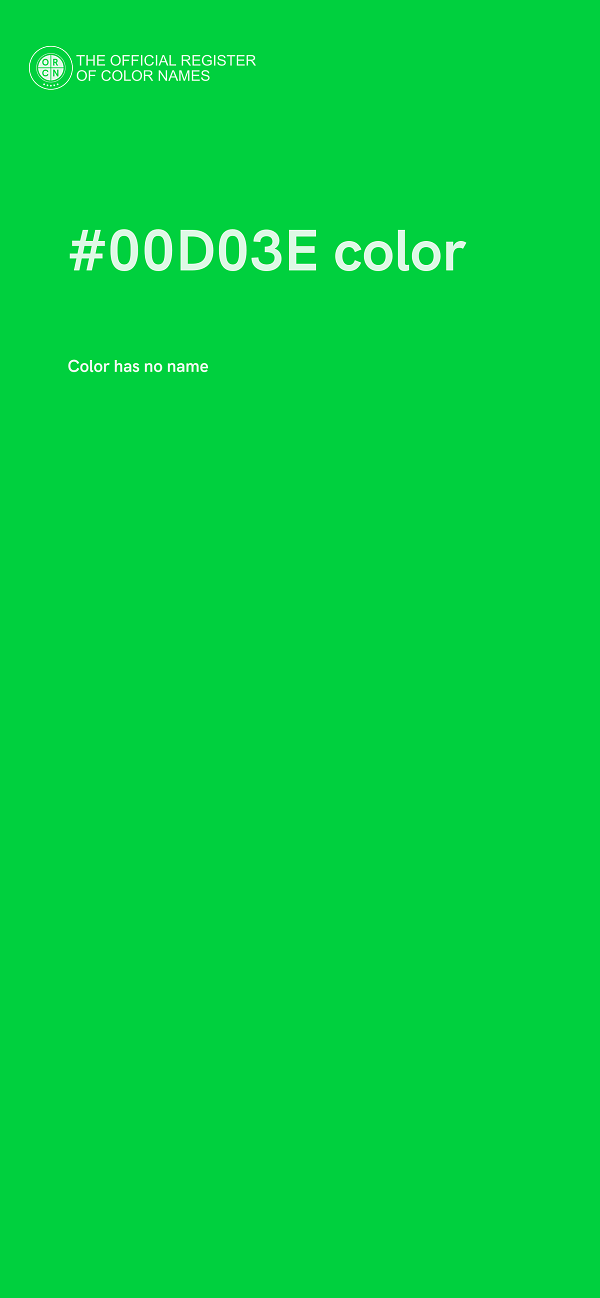 #00D03E color image