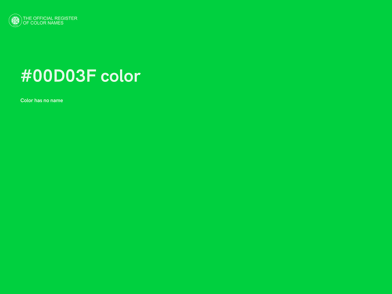 #00D03F color image