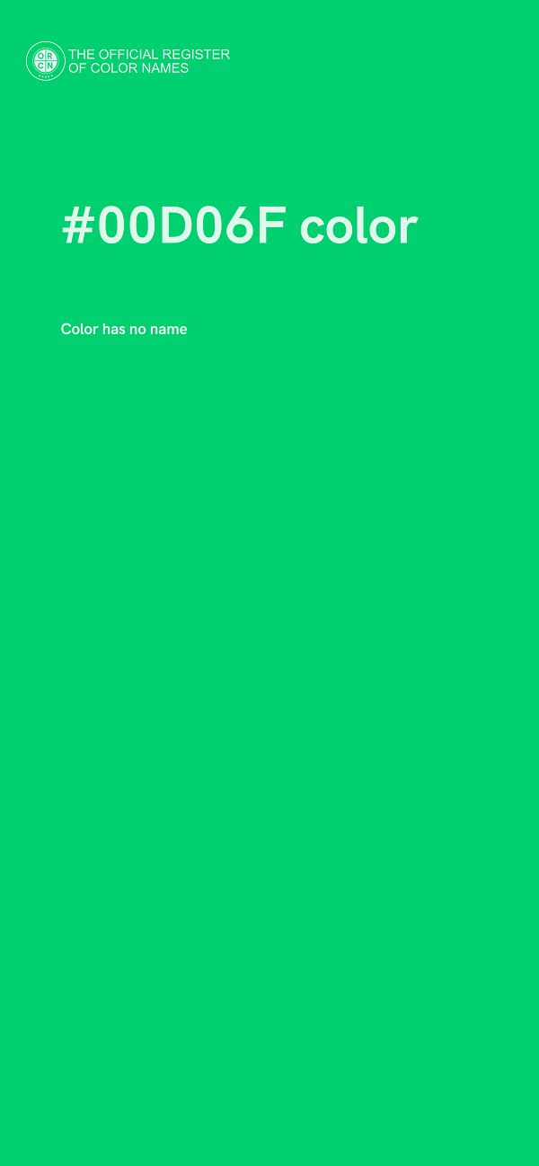 #00D06F color image