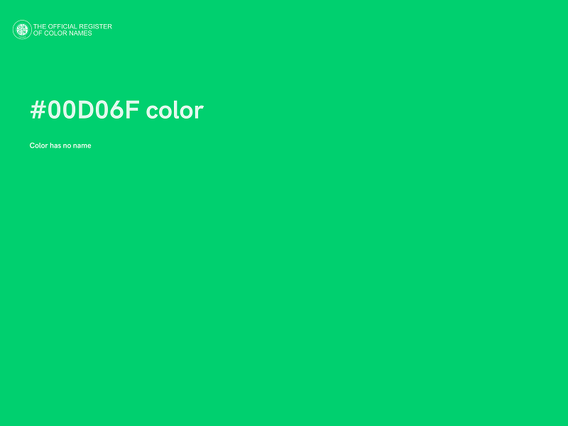 #00D06F color image