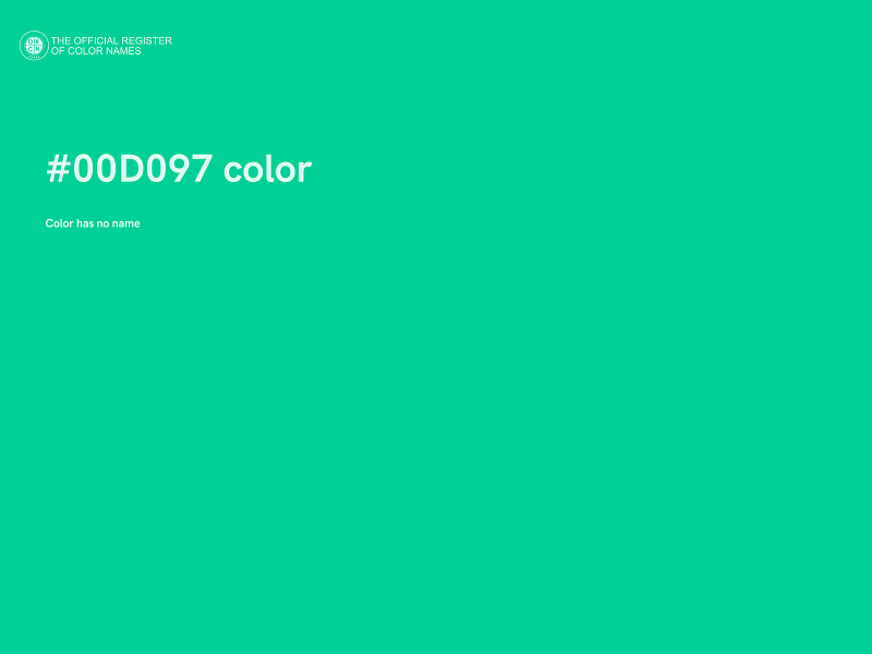 #00D097 color image