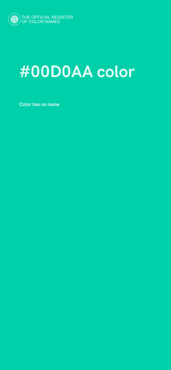 #00D0AA color image