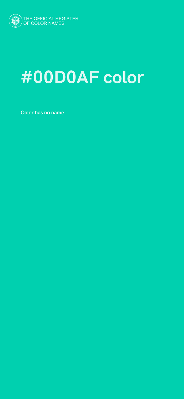 #00D0AF color image