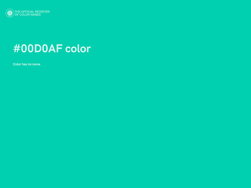 #00D0AF color image
