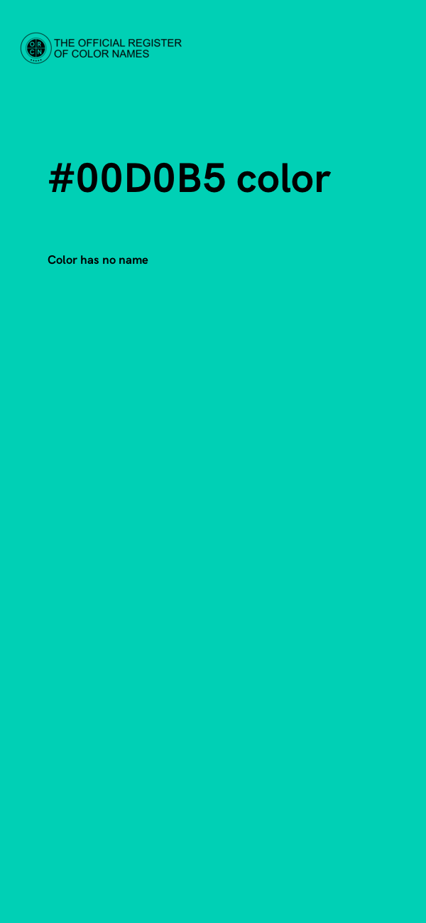 #00D0B5 color image