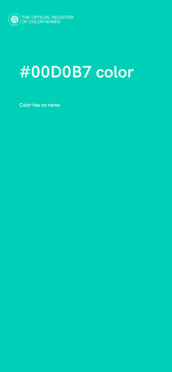 #00D0B7 color image