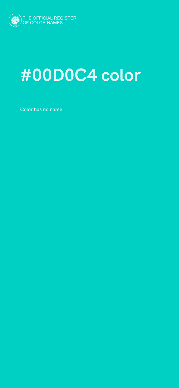 #00D0C4 color image