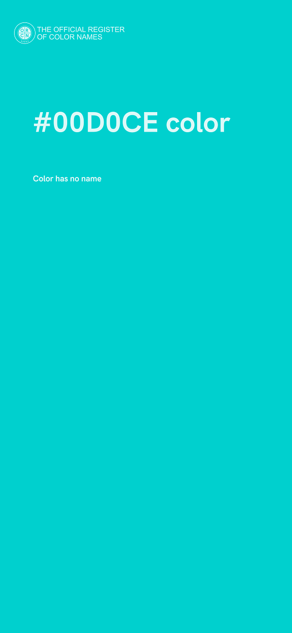 #00D0CE color image