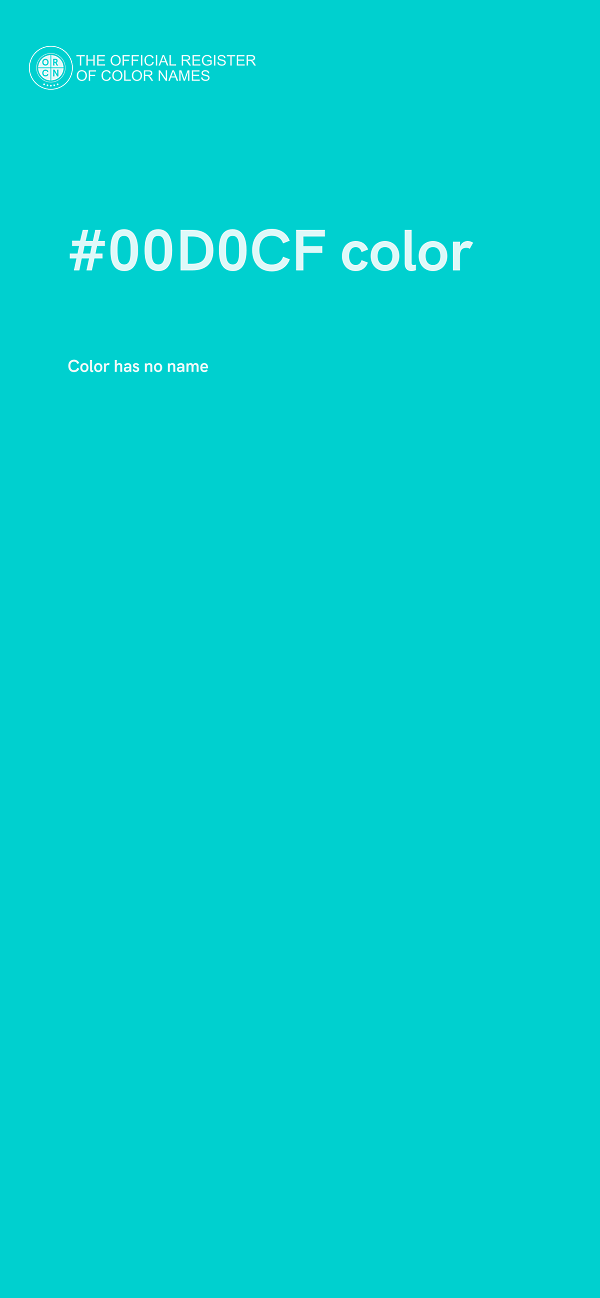 #00D0CF color image