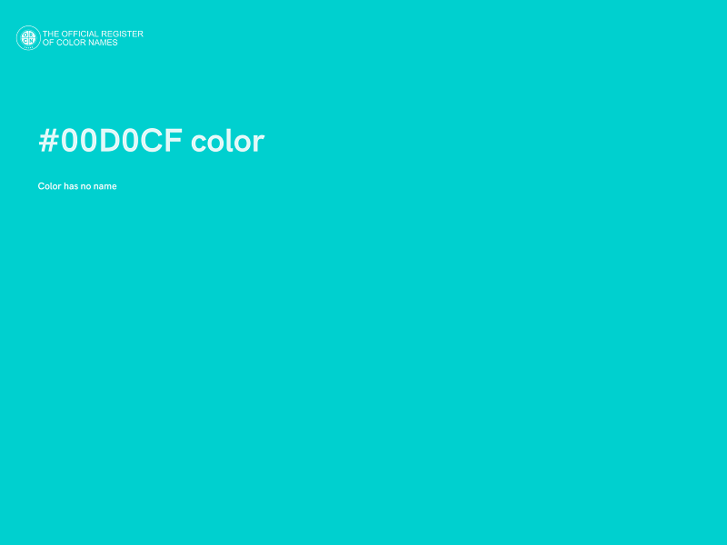 #00D0CF color image