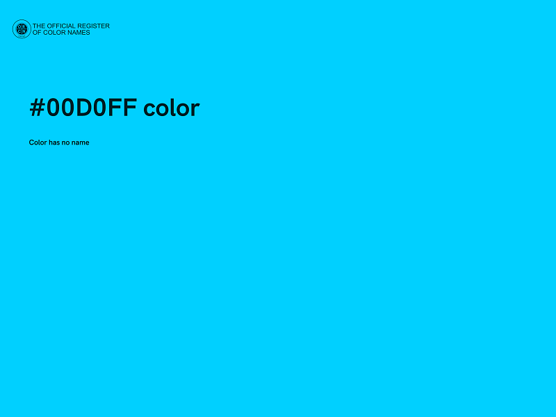 #00D0FF color image