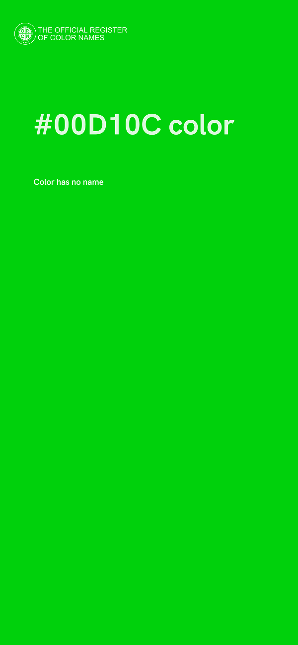 #00D10C color image