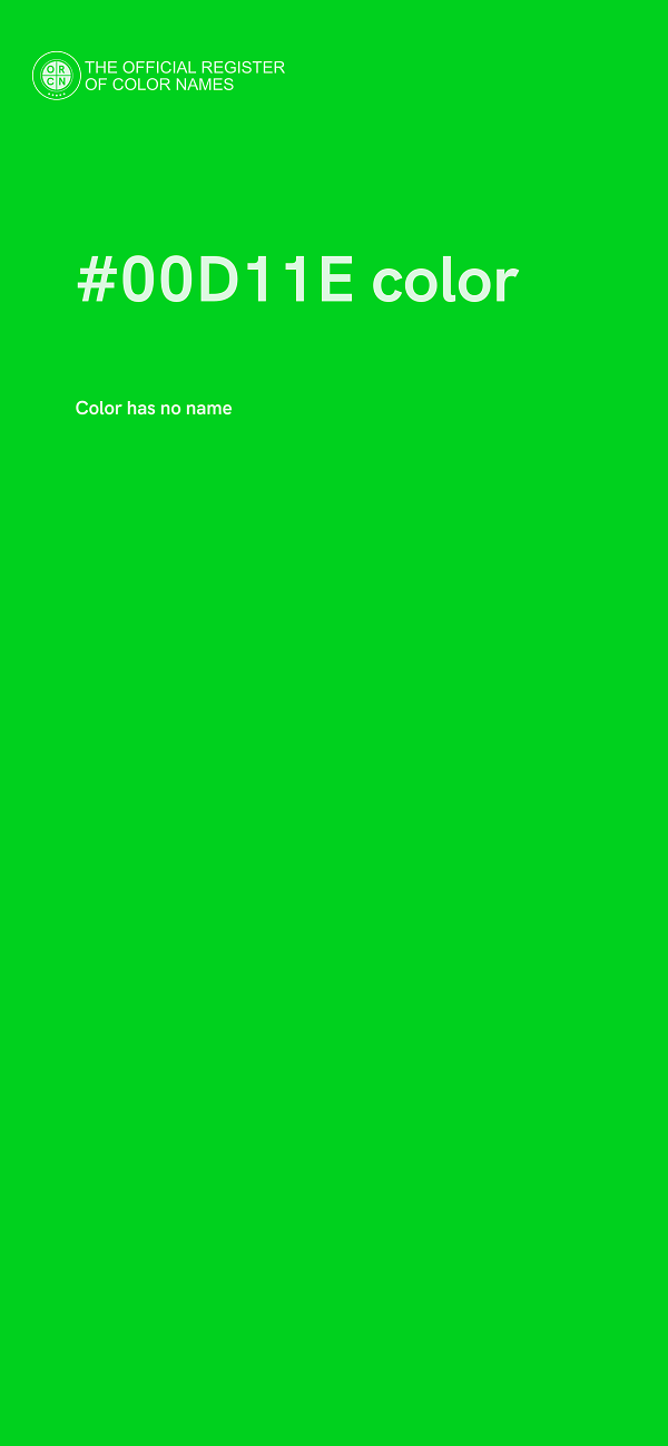 #00D11E color image