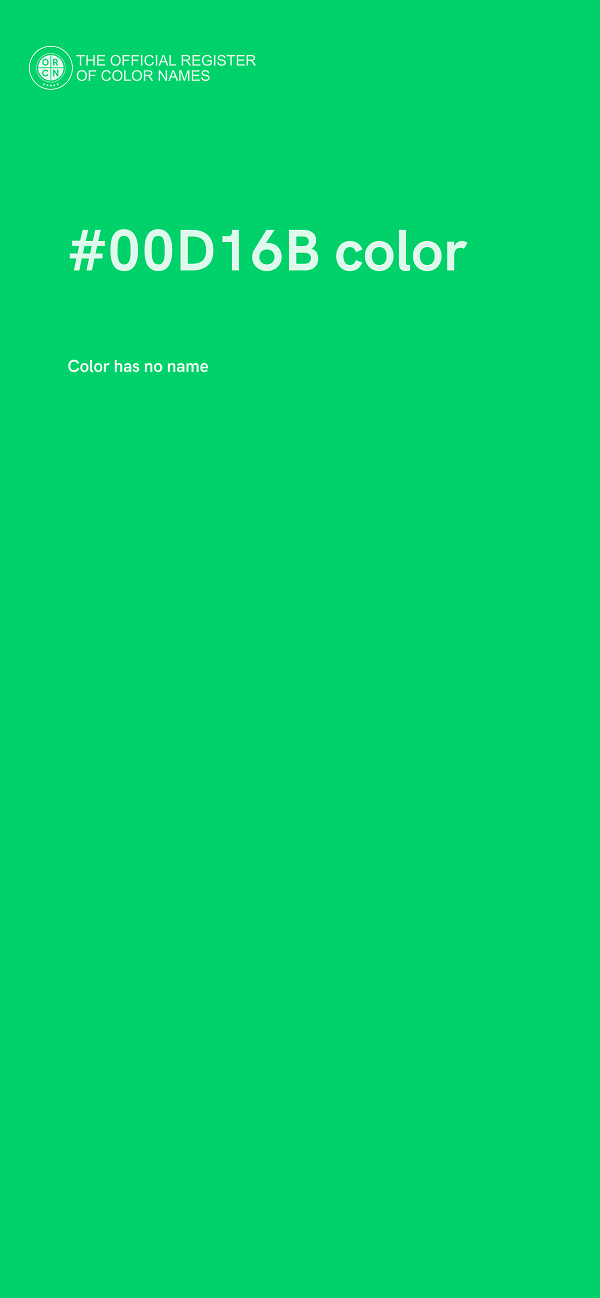 #00D16B color image