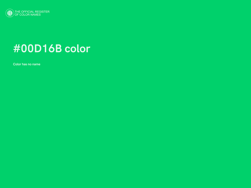 #00D16B color image