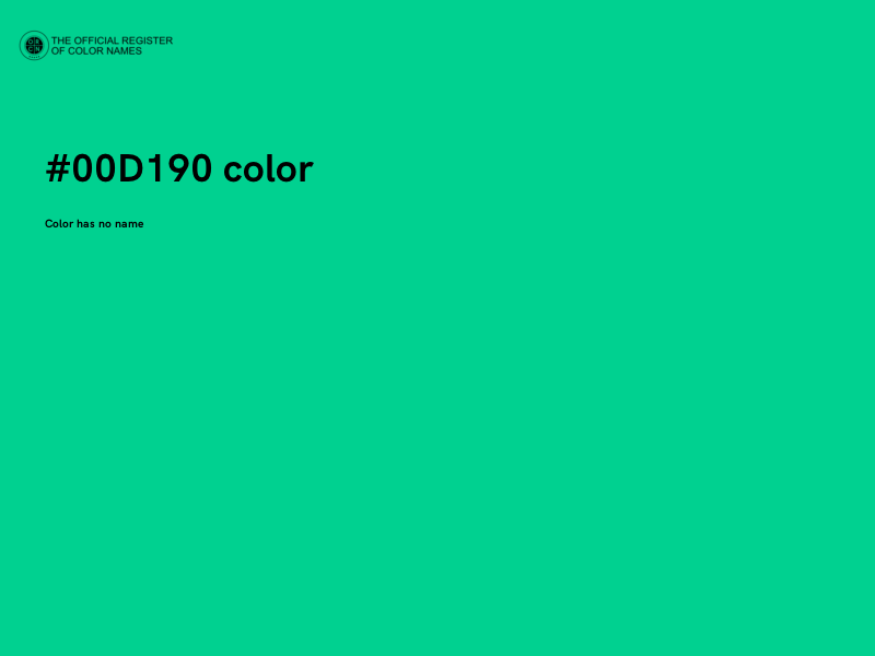 #00D190 color image