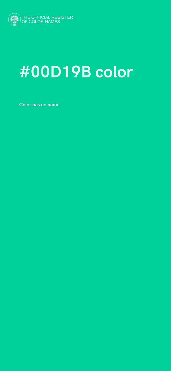 #00D19B color image