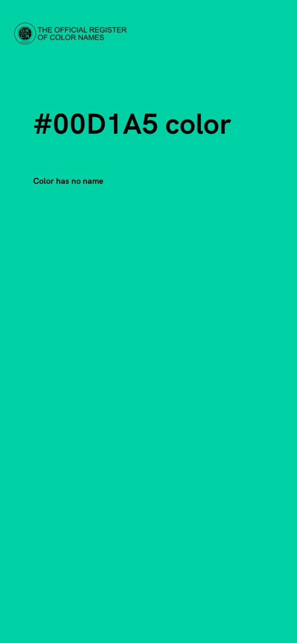 #00D1A5 color image