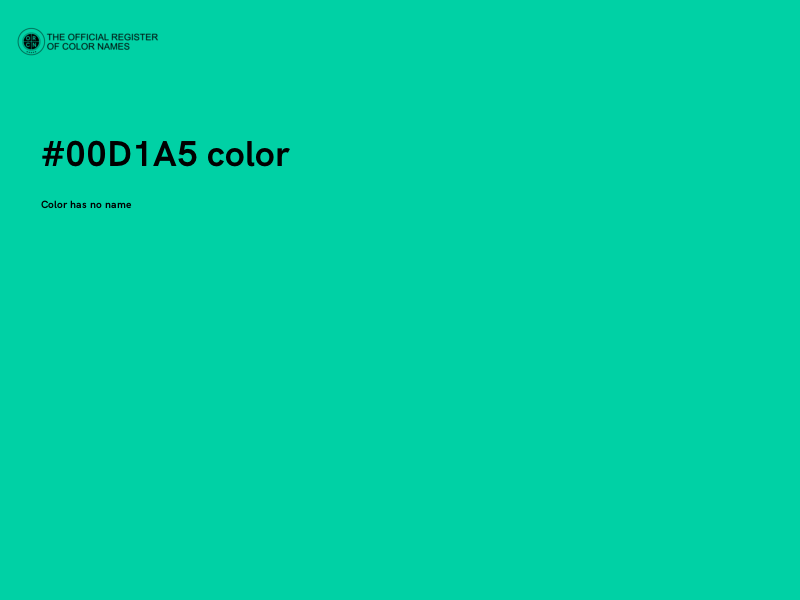 #00D1A5 color image