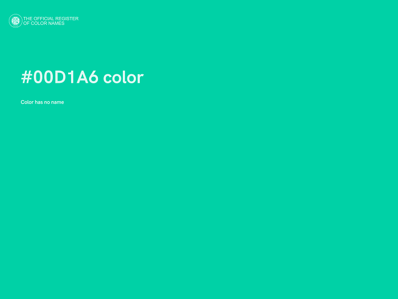 #00D1A6 color image