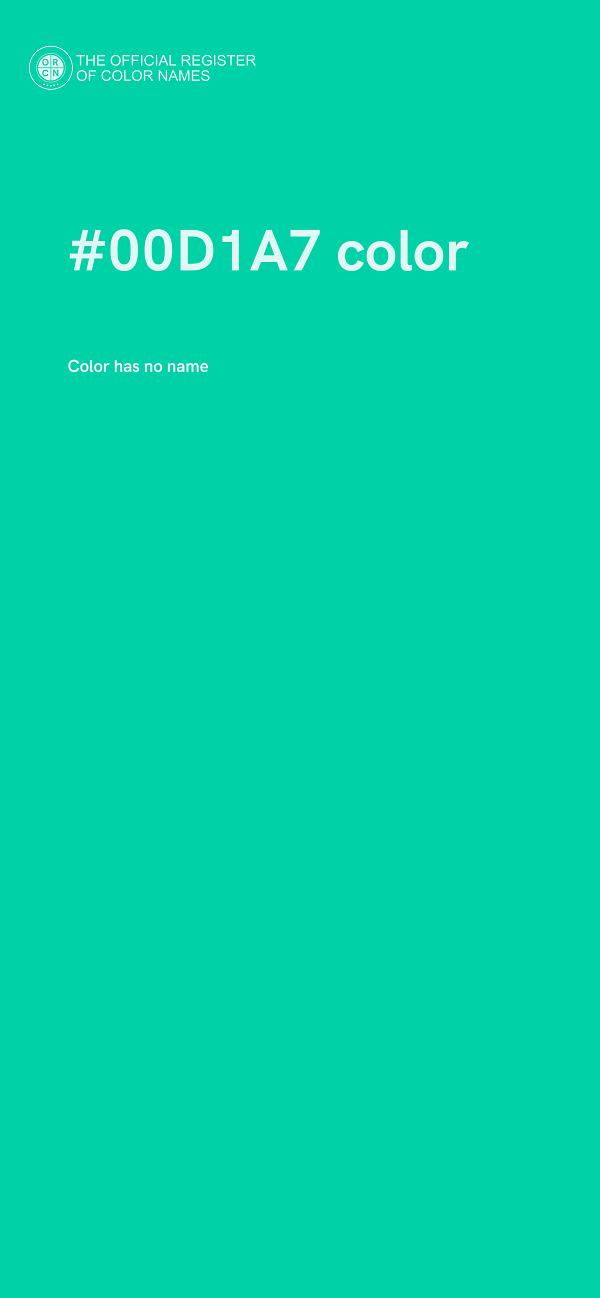 #00D1A7 color image