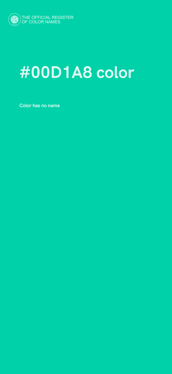 #00D1A8 color image
