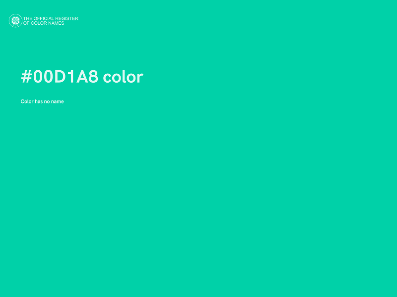 #00D1A8 color image