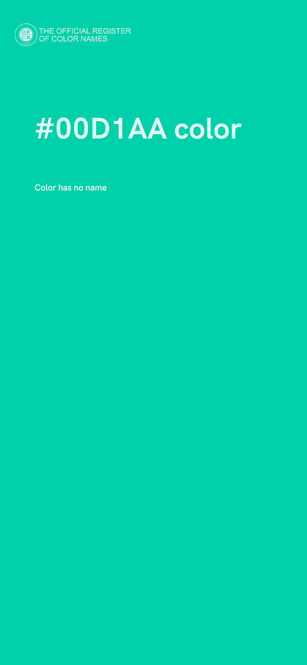 #00D1AA color image