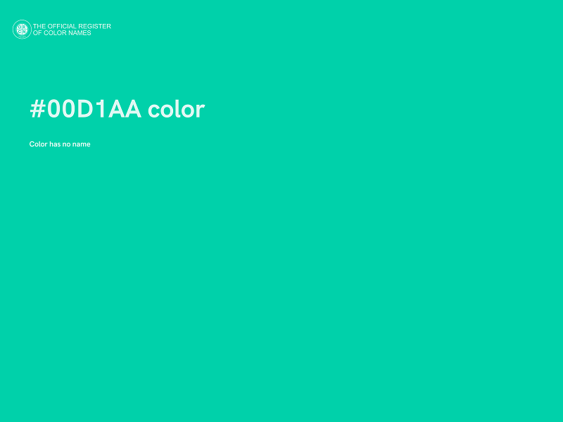 #00D1AA color image