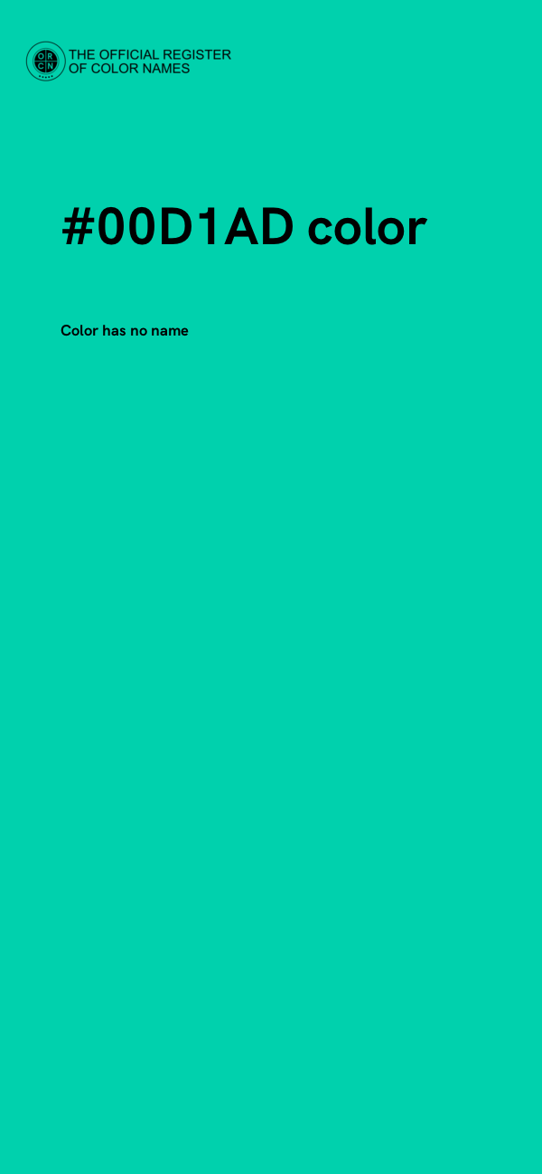 #00D1AD color image