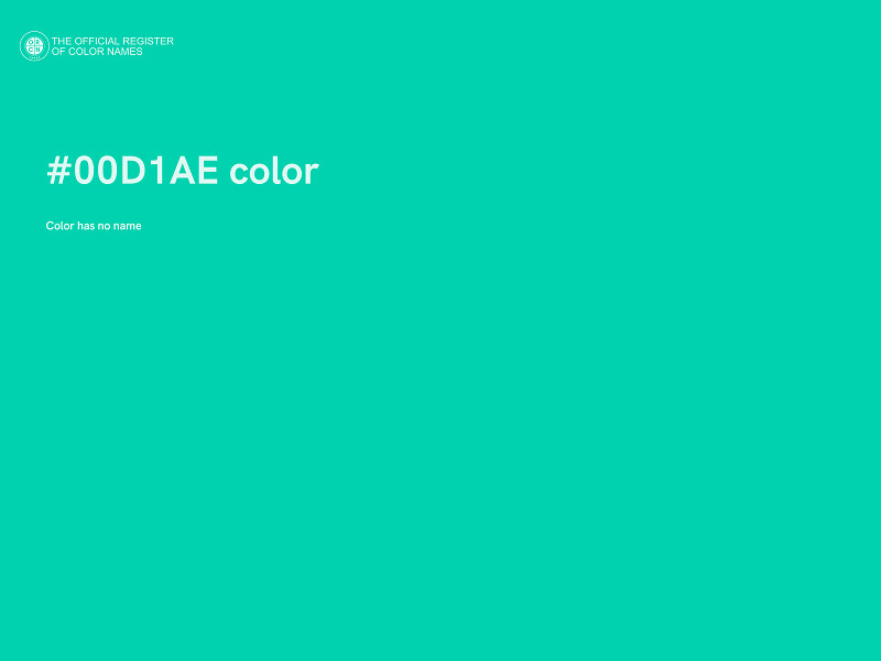 #00D1AE color image