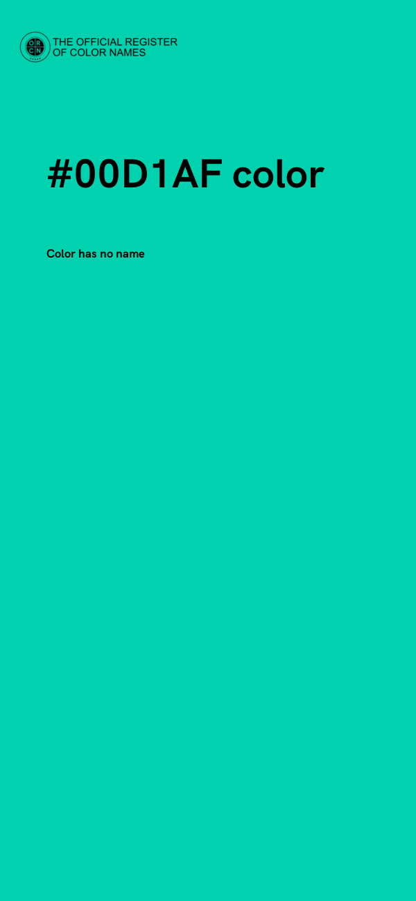 #00D1AF color image