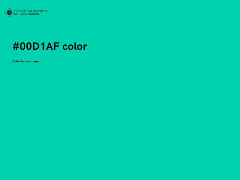 #00D1AF color image