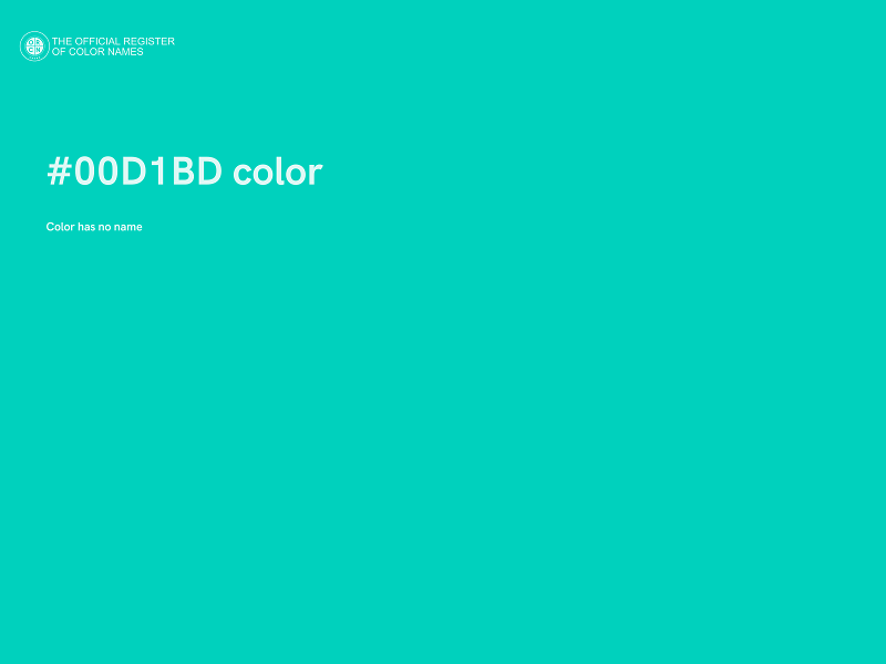 #00D1BD color image