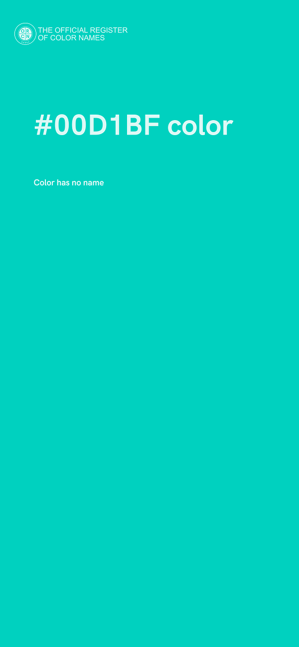 #00D1BF color image