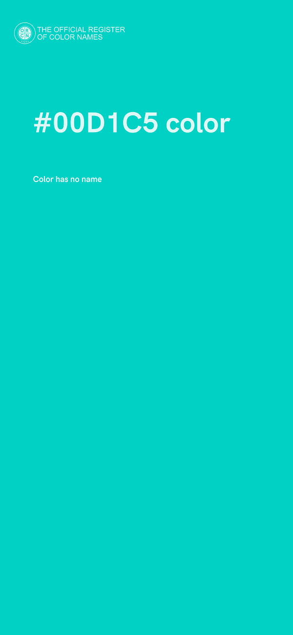 #00D1C5 color image