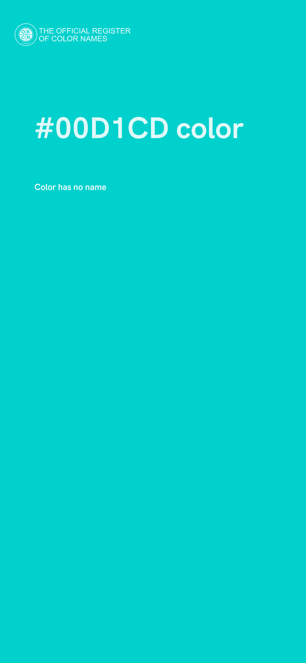 #00D1CD color image