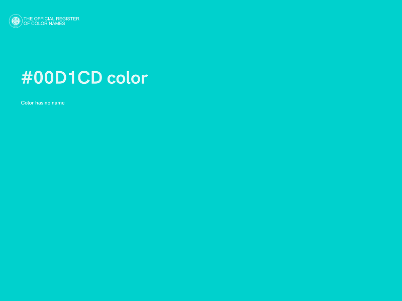 #00D1CD color image