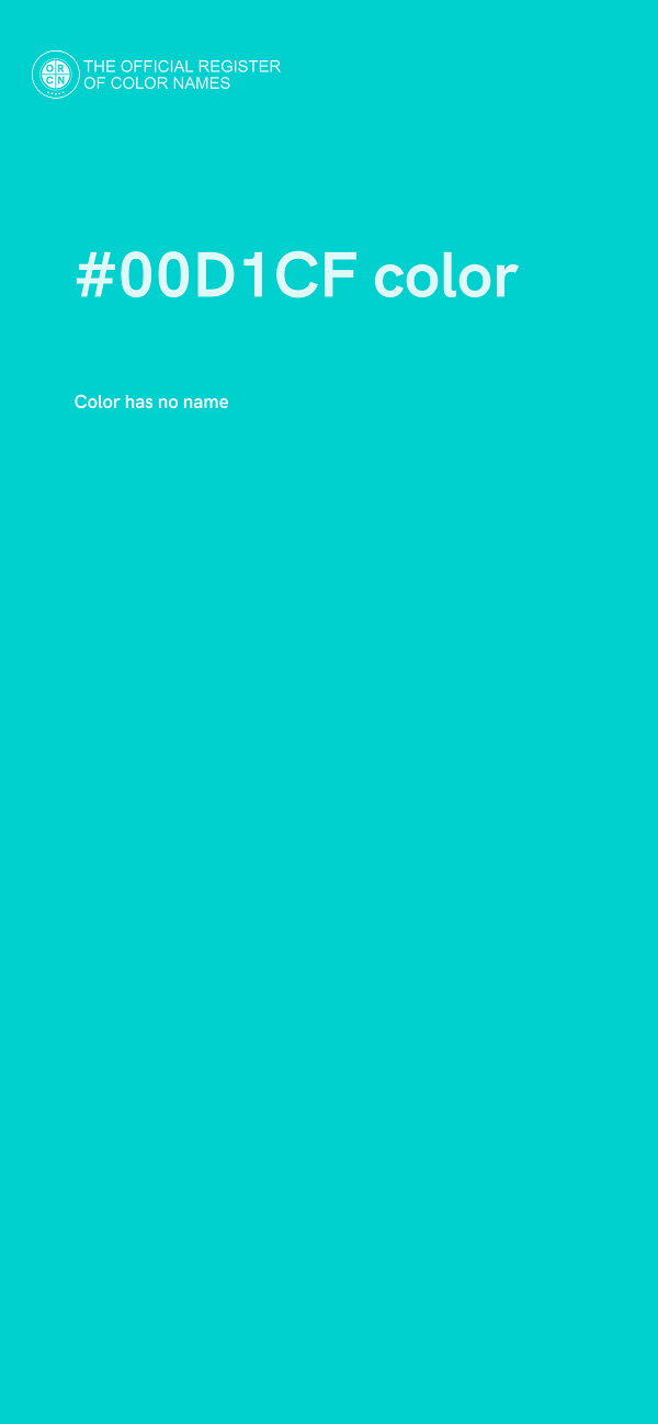 #00D1CF color image