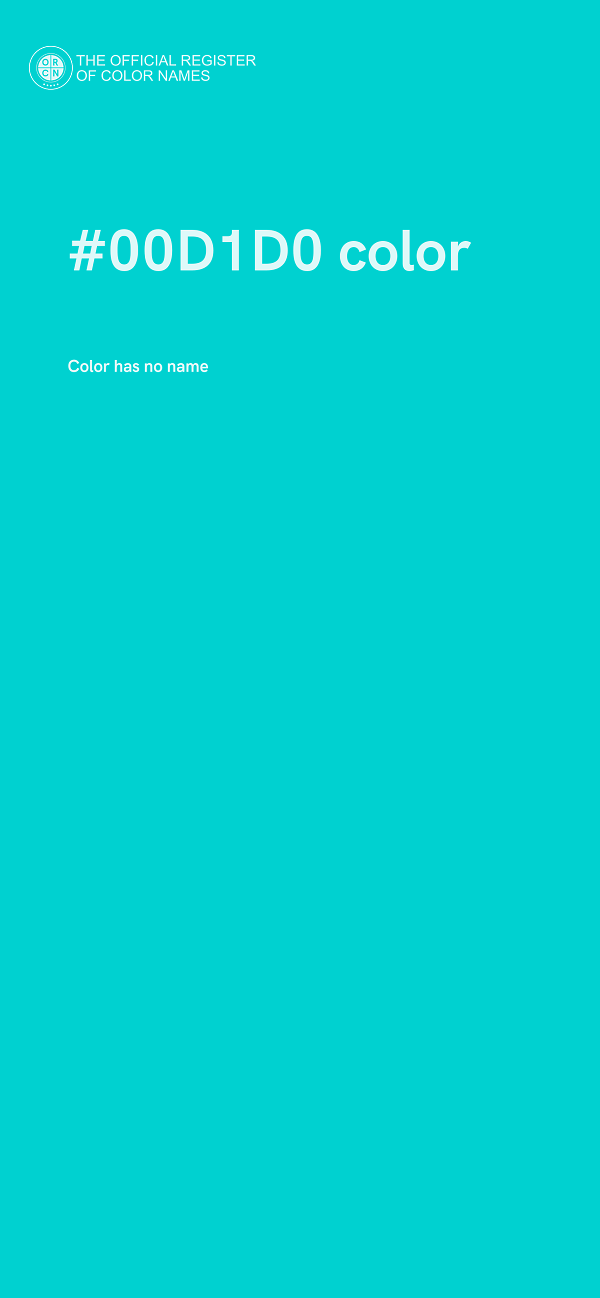 #00D1D0 color image