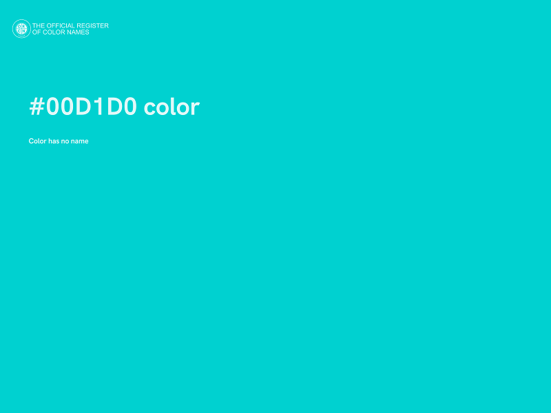 #00D1D0 color image