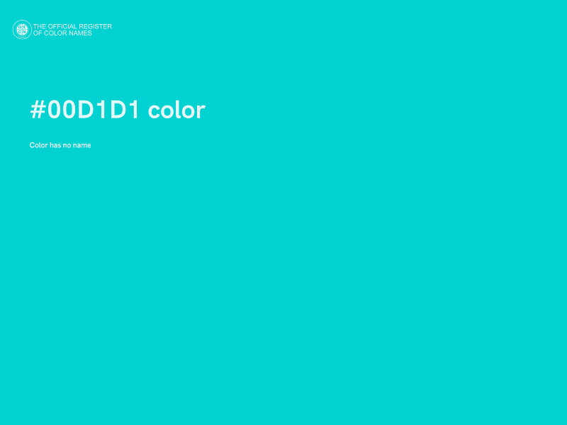 #00D1D1 color image