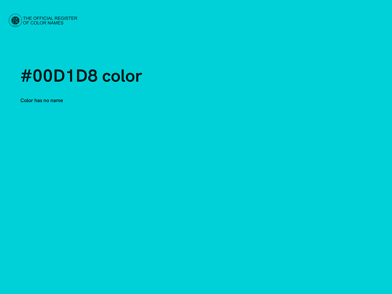 #00D1D8 color image