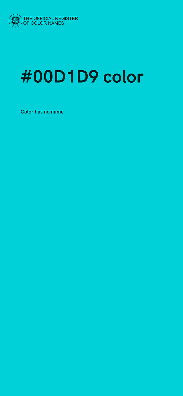 #00D1D9 color image