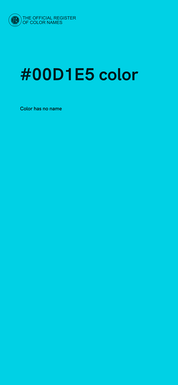 #00D1E5 color image