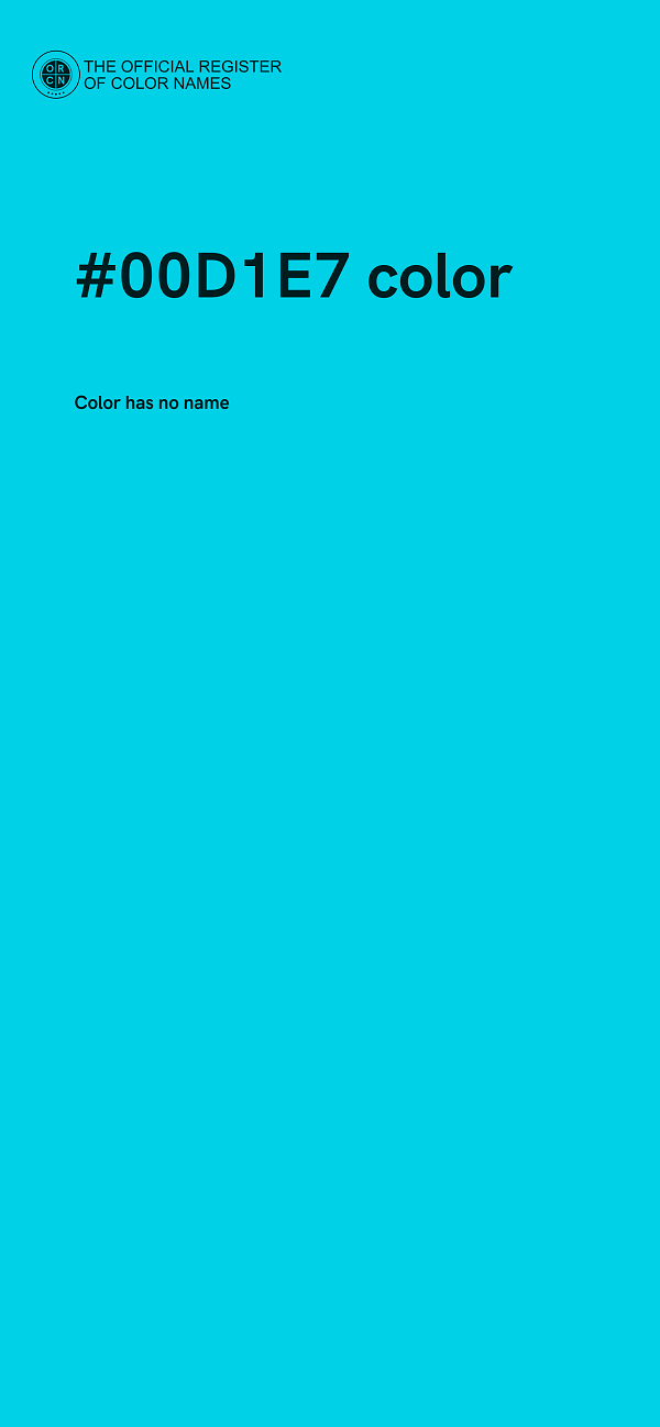 #00D1E7 color image